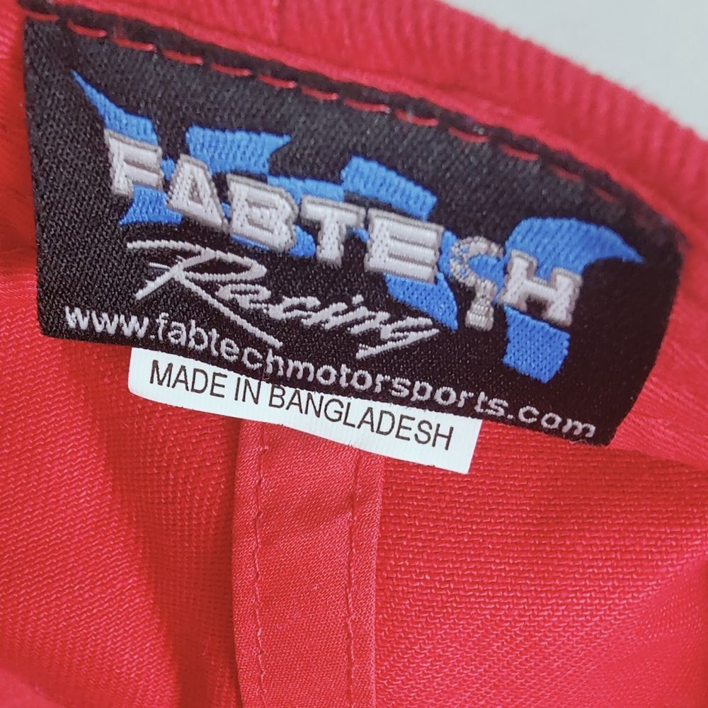 Men's Fabtech Racing Adjustable Hat Baseball Cap, Red, One Size - Picture 5 of 5